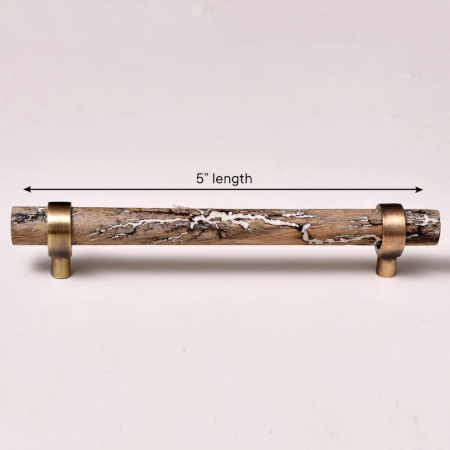 Etched Wooden Door Handles Adjustable Drawer Pulls(5 Inch)